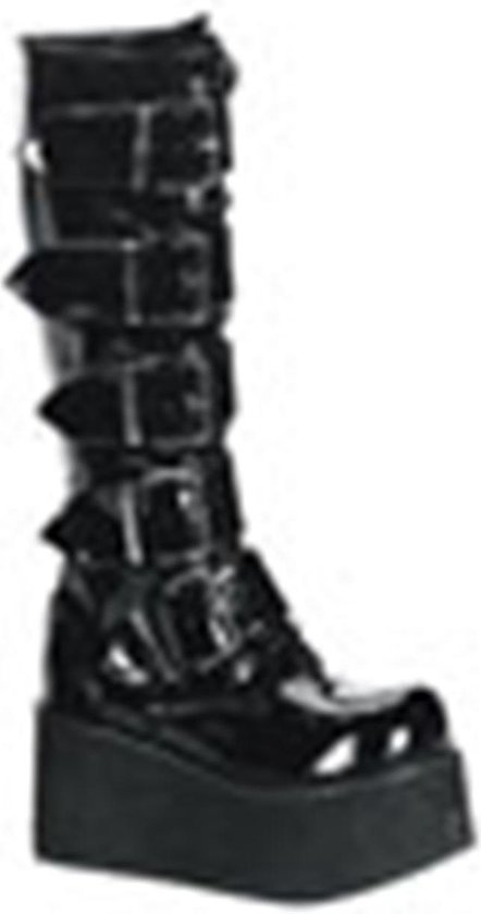 DemoniaCult - TRASHVILLE-518 Plateau Laarzen - US 11 - 44 Shoes - Zwart