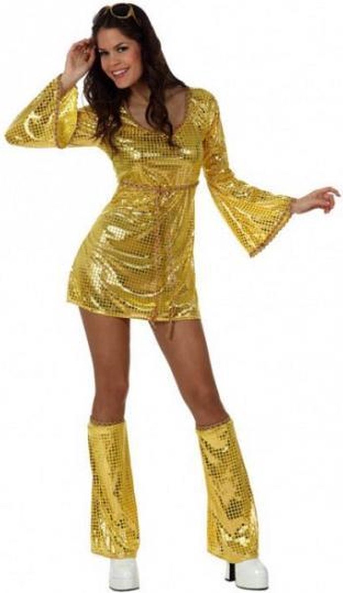 Zeeanemoon Hassy begin Goud disco kostuum voor dames M/l | bol.com