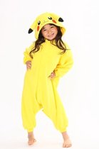 KIMU Onesie Pikachu Pokemon pak kind - maat 128-134 - Pikachupak jumpsuit pyjama