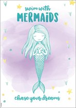 Poster zeemeermin | chase your dreams - swim with mermaids