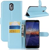 Nokia 3.1 Hoesje - Book Case  - Lichtblauw