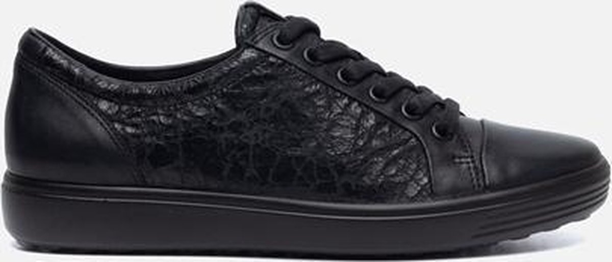 Ecco - 440313 -Soft 7 - Sneaker laag gekleed - Dames - Maat 42 -  Zwart;Zwarte - 51052 | bol.com