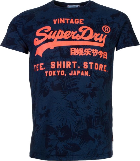 Superdry Shirt Shop AOP Lite Tee Heren Sportshirt casual - Maat S - Mannen  -... | bol