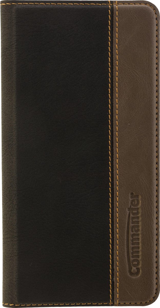 Commander Book Case voor Nokia 3 - Zwart met bruin