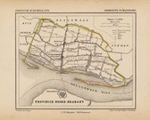 Historische kaart, plattegrond van gemeente Numansdorp in Zuid Holland uit 1867 door Kuyper van Kaartcadeau.com
