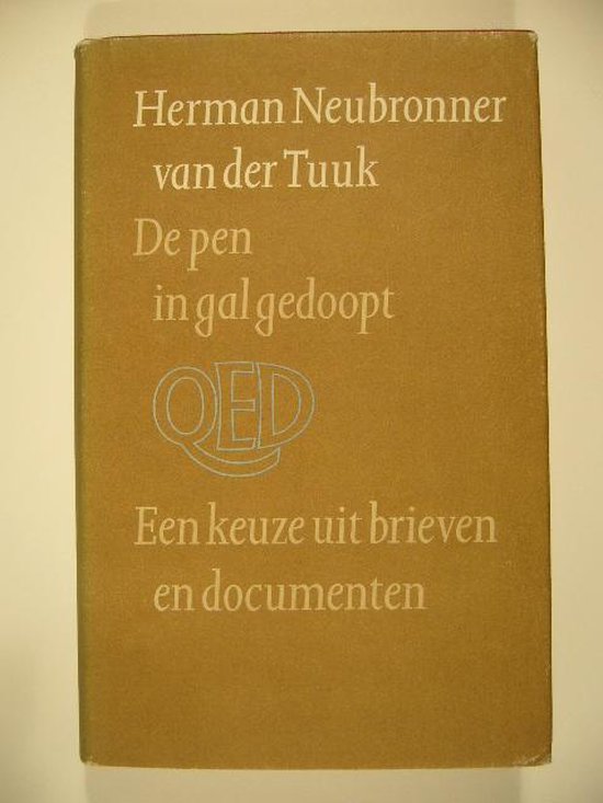 Omslag van Pen in gal gedoopt