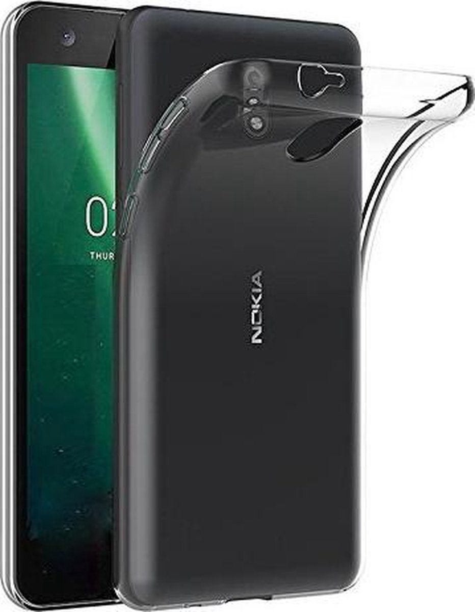 Telefoonhoes Geschikt voor: Nokia 2.1 siliconen hoesje - Transparant