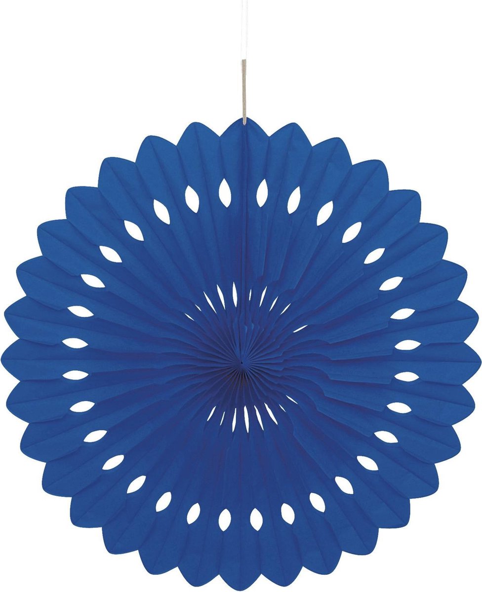 UNIQUE - Donkerblauwe rozet 40 cm