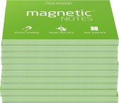 Magnetic Notes, set van 10 notitieboekjes maat M (100x74mm)x100 sheets Groen
