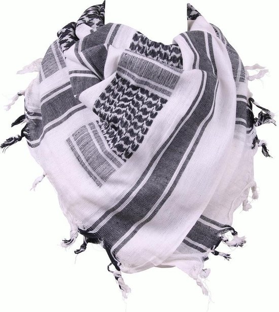Fostex - Arafat sjaal - Plo sjaal - Zwart/wit | bol.com
