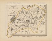 Historische kaart, plattegrond van gemeente Heeze in Noord Brabant uit 1867 door Kuyper van Kaartcadeau.com