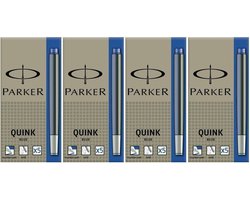Parker S0116240 inktpatronen - Penvulling - Blauw - 4 x 5 stuks