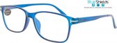 Icon Eyewear TFE314 +1.50 Fortom BlueShields leesbril - Blauw licht filter lens - Mat blauw