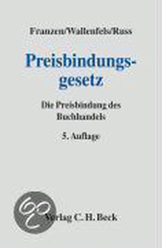 Preisbindungsgesetz - cover