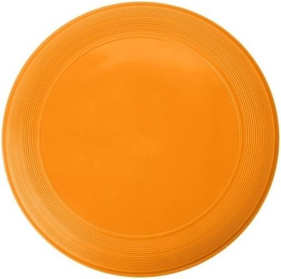 Oranje speelgoed frisbee 21 cm - Buiten speelgoed - Strand speelgoed