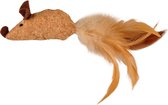 Flamingo Kattenspeelgoed Adamello Muis Soft Wood - Bruin - 26 x 1.5 x 5 cm