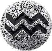 Quiges - Dames Click Button Drukknoop 18mm Horoscoop Waterman - EBCM260