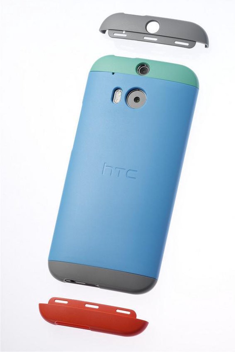 HTC Double Dip Hard Shell HC V940 HTC One (M8) / M8s Blue/Green