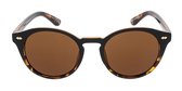 Icon Eyewear Zonnebril JAQUIM - Zwart & Tortoise montuur - Bruine glazen