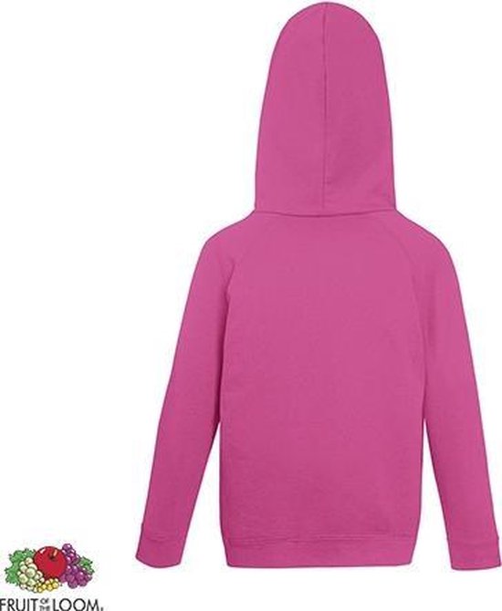 Sweat à capuche Fruit of the Loom Kids - Taille 128 - Couleur Fuchsia