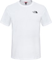 The North Face S/s Simple Dome Tee - Eu Outdoorshirt Heren - TNF White