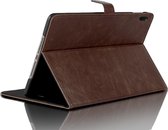 Apple iPad Pro 11 (2018) Housse de livre en cuir brun foncé - Etui par iCall
