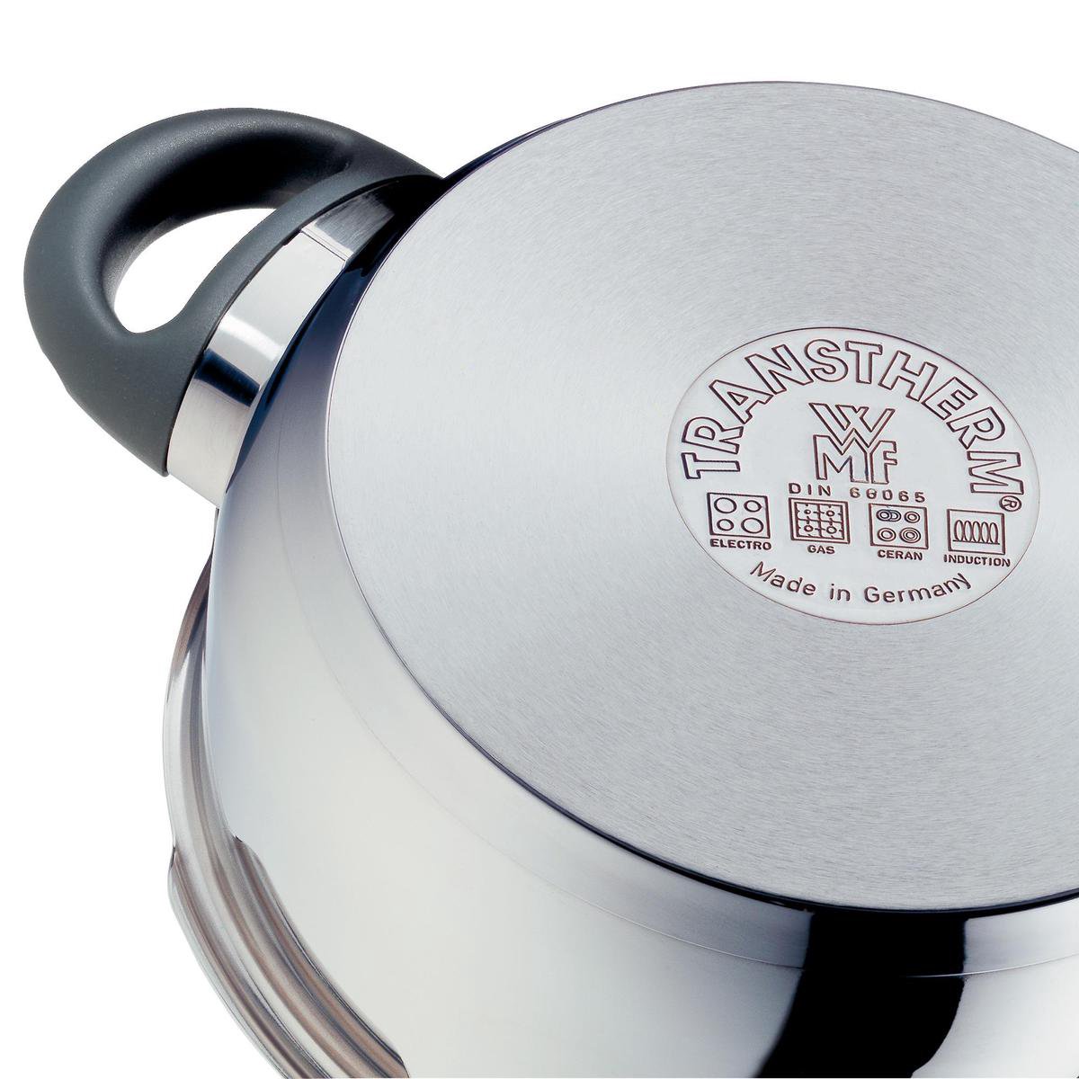 WMF Perfect Plus Snelkookpan 3,0 L, Snelpan 22 cm, Cromargan Roestvrij Staal Gepolijst, Inductie, 2 Kookstanden, Eenhands Kookstanden