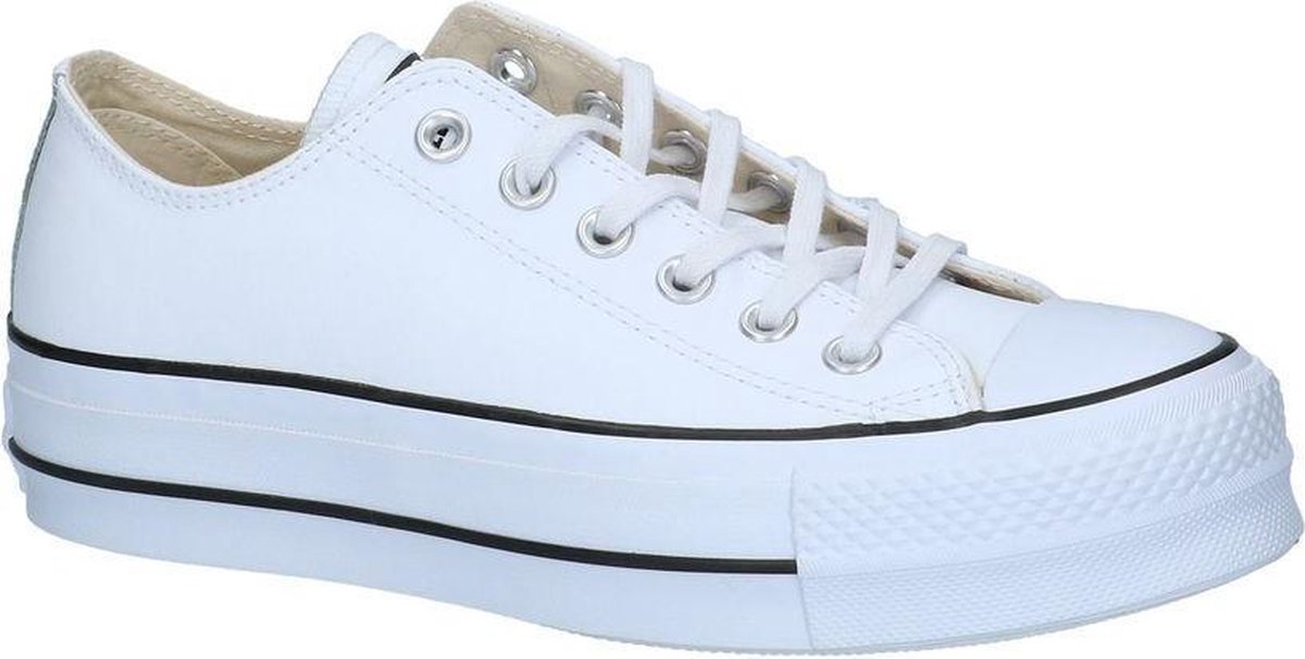 Converse Chuck Taylor All Star Lift Ox Lage sneakers Leren Sneaker Dames Wit