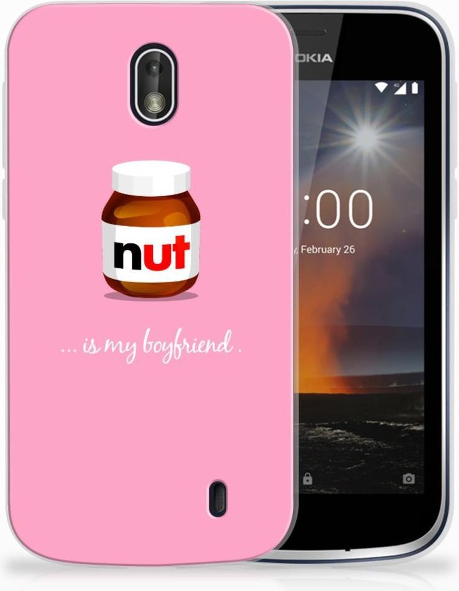 Nokia 1 Siliconen Case Nut Boyfriend