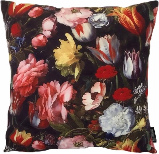 Tulip Flowers - Bloemen Kussenhoes | Katoen/Polyester | 45 x 45 cm | bol.com