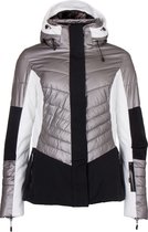 Falcon Tyndall  Wintersportjas - Maat L  - Vrouwen - beige / grijs/zwart/wit