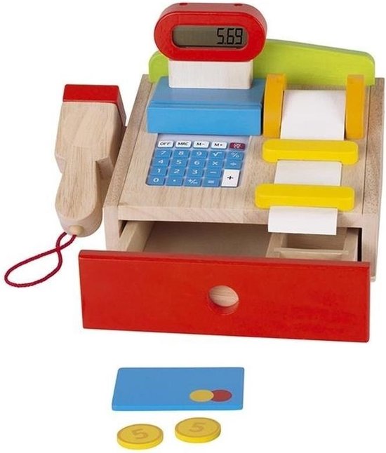 Luxe houten speelgoed kassa | bol.com