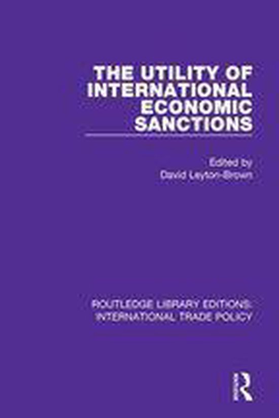 Routledge Library Editions: International Trade Policy - The ... - cover