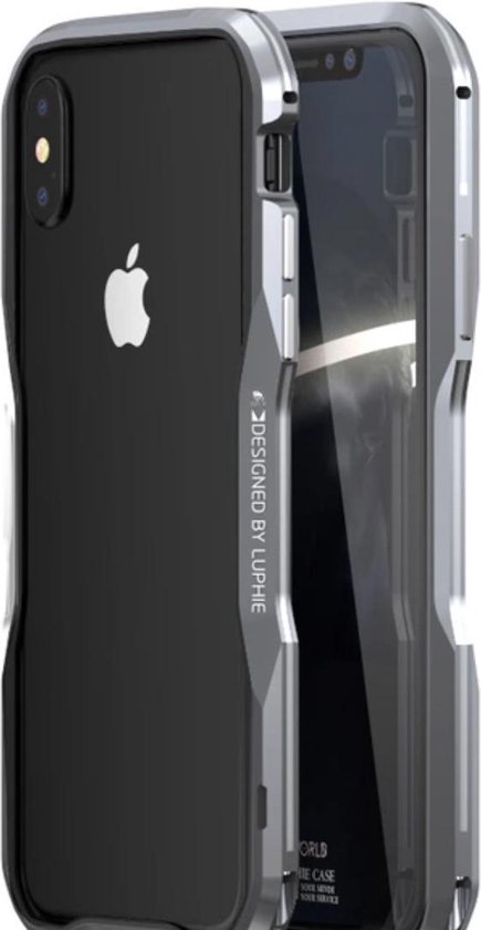 iPhone 7 Plus / 8 Plus - metalen bumper - zilvergrijs