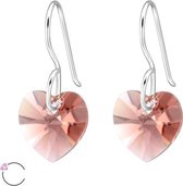 Amanto Oorbellen Ebba Blusch - 925 Zilver - Swarovski® Hart - 10x10mm - 22mm