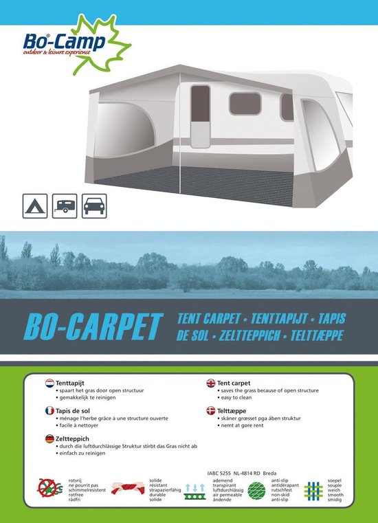 Bo-Camp - Tenttapijt - Bo-Carpet - 4x3 Meter - Grijs van Bo-Camp — afbeelding 4