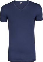 Alan Red stretch T-shirt Oklahoma, V-hals, kobalt blauw