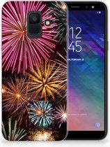 Geschikt voor Samsung Galaxy A6 (2018) TPU Hoesje Design Vuurwerk
