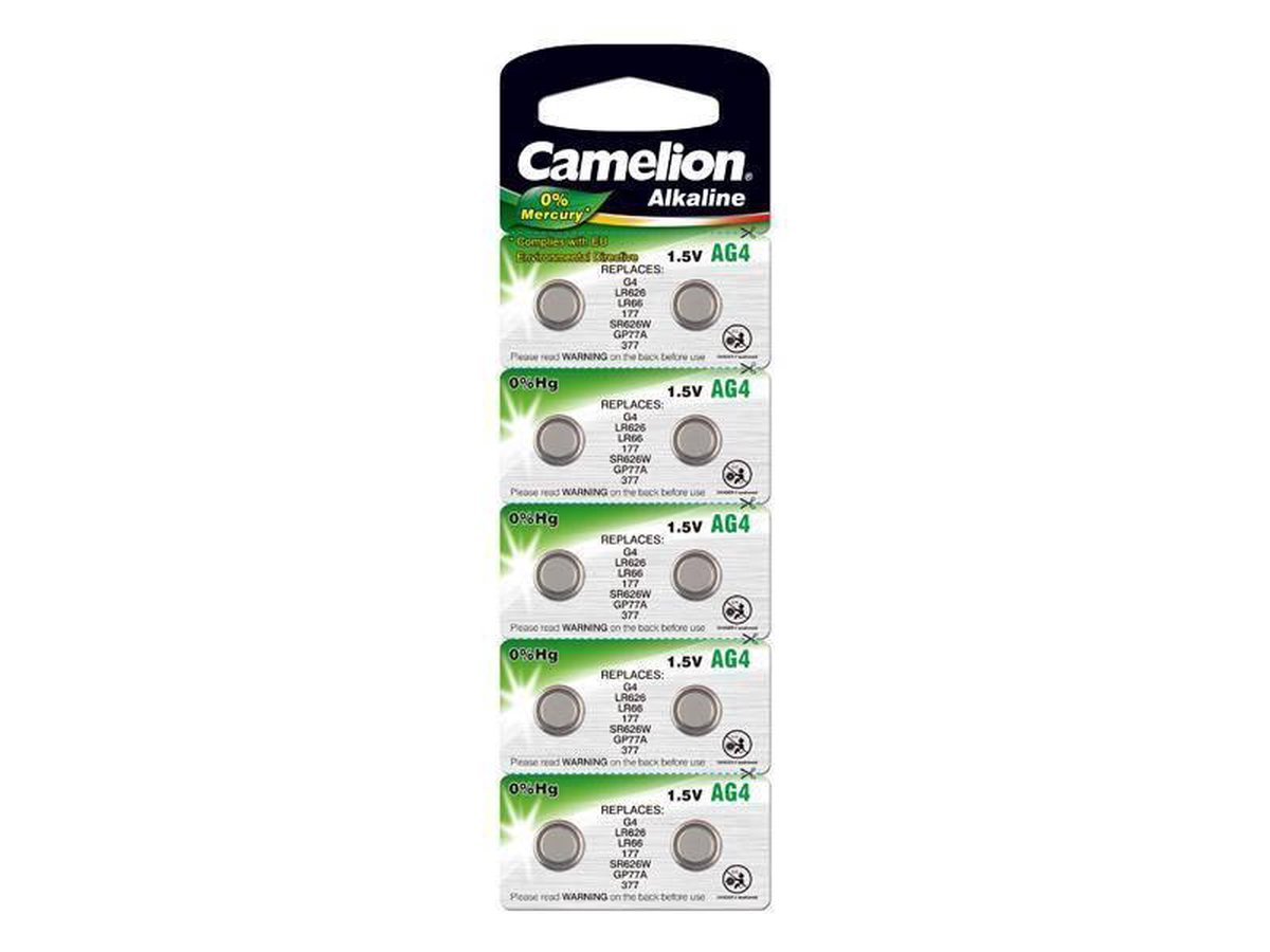 Camelion AG4 | LR66 Batterijen 10 stuks op blister