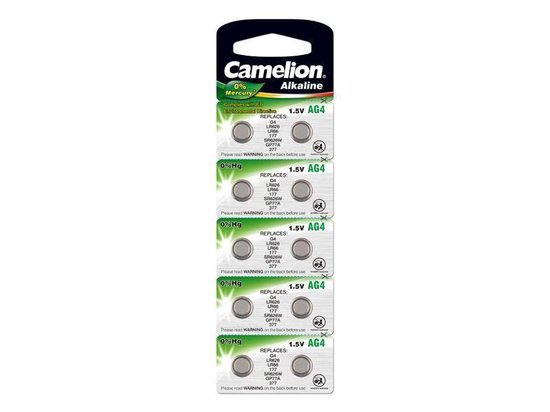 Camelion AG4 | LR66 Batterijen 10 stuks op blister