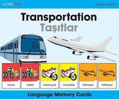 Language Memo Cards - Transportation - English-turkish