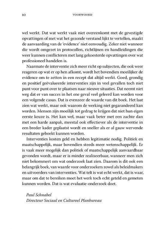 Wat werkt nu werkelijk