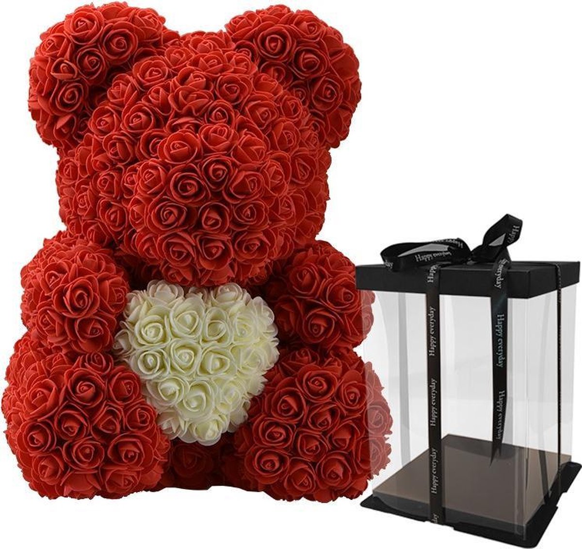 Rozen knuffel | Valentijnscadeau | Teddybeer | Liefde | Hart | Rood |  bol.com