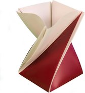 Origami bloempot rood