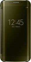 Samsung clear view cover - goud - Samsung G925 Galaxy S6 Edge