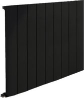 Design radiator horizontaal aluminium mat zwart 60x85cm 999 watt -  Eastbrook Peretti