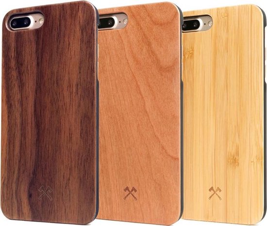 iPhone 8 Plus/7 Plus hoesje - Woodcessories - Bamboo - Hout | bol.com