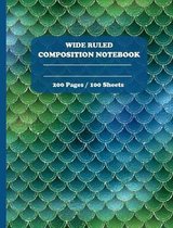 Wide Ruled Composition Notebook