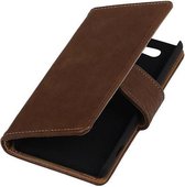 Bark Bookstyle Wallet Case Hoesje voor Sony Xperia Z4 Compact Bruin