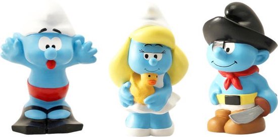 De Smurfen - Badspeeltjes - badspeelgoed - Piraten - 10cm - Speelset van Bullyland — afbeelding 4